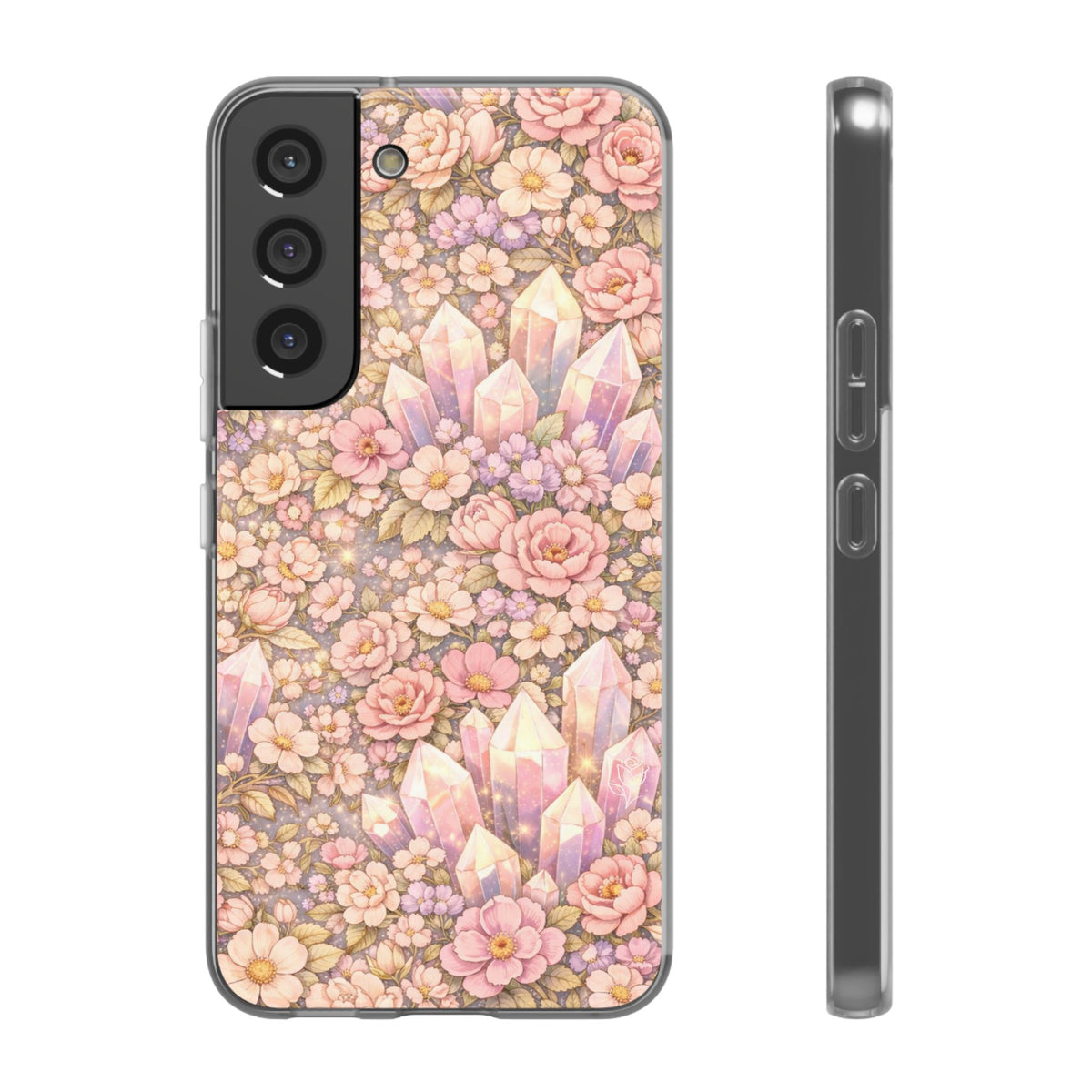 Samsung Galaxy Phone Case — Angelic Crystal Garden Clear Flexi Case
