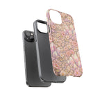 iPhone Case — Angelic Crystal Garden Phone Case — Pink Floral Quartz Protective Cover