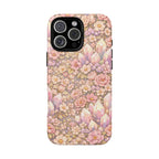 iPhone Case — Angelic Crystal Garden Phone Case — Pink Floral Quartz Protective Cover