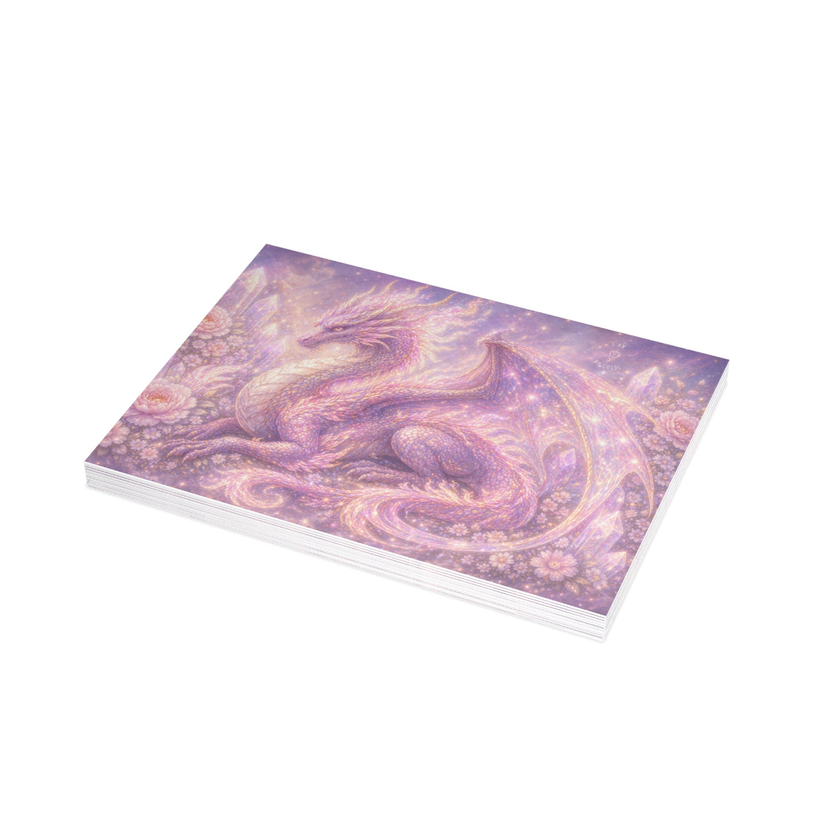 Lilac Fire Dragon Postcard Bundles (envelopes included)