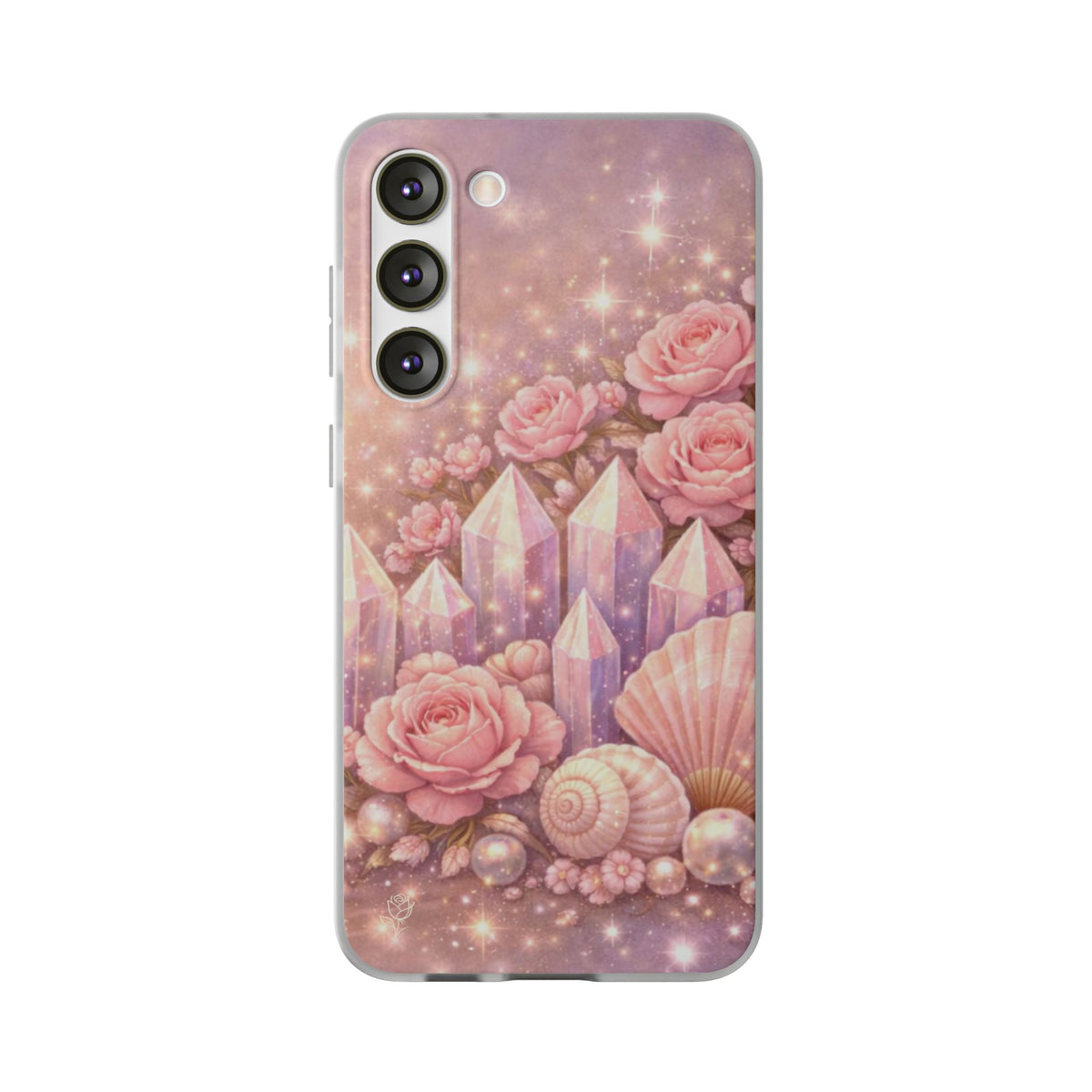 Samsung Galaxy Phone Case — Lemurian Rose Crystal Garden Flexi Case