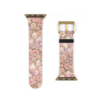 Floral Crystal Garden Watch Band — Pastel Angelical Pattern Apple Watch Strap