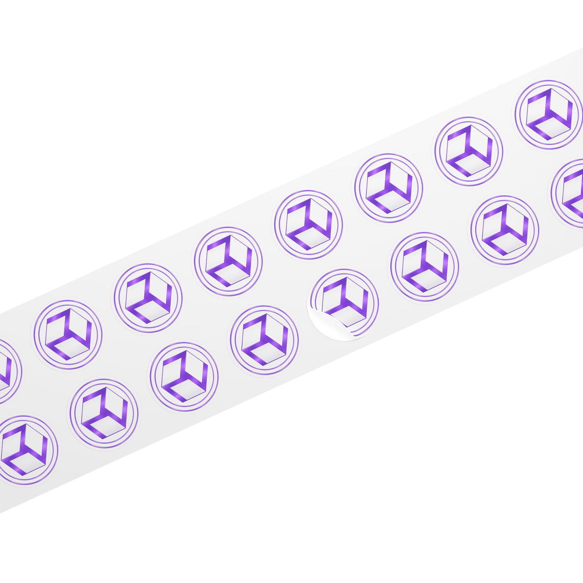 Lilac Antahkarana - Round Logo Sticker Roll