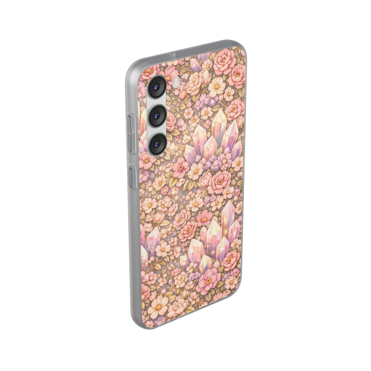 Samsung Galaxy Phone Case — Angelic Crystal Garden Clear Flexi Case
