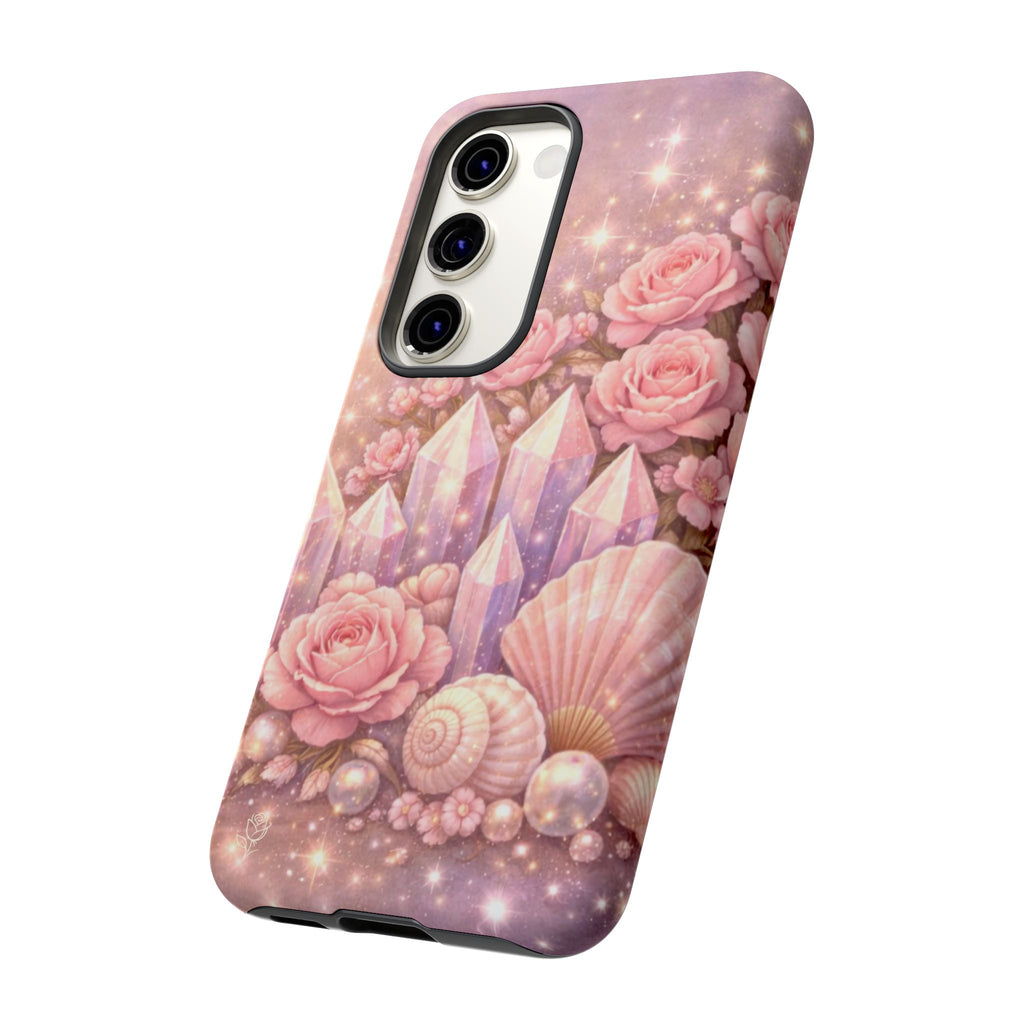Samsung Galaxy Phone Case — Lemurian Rose Crystal Garden Tough Case