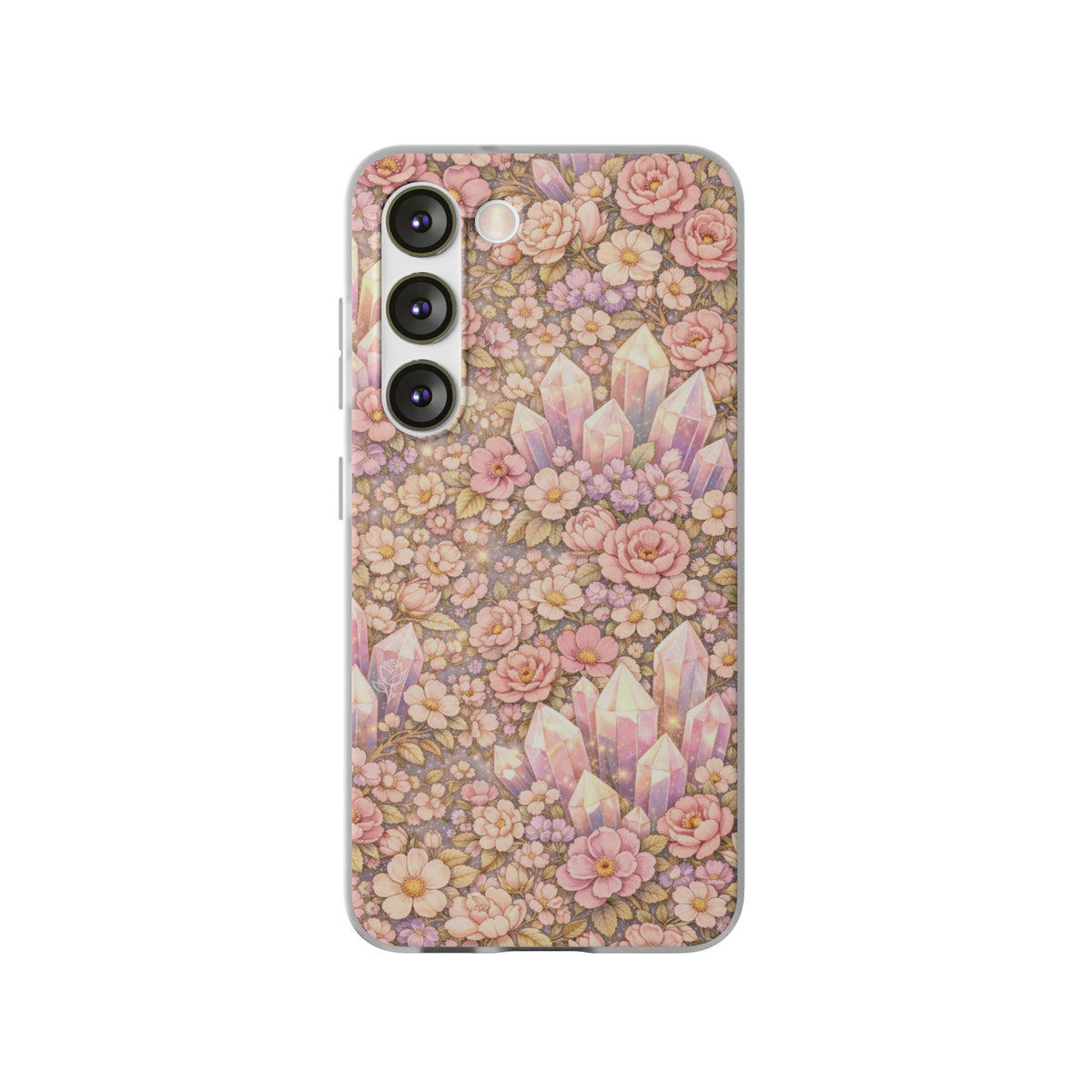 Samsung Galaxy Phone Case — Angelic Crystal Garden Clear Flexi Case