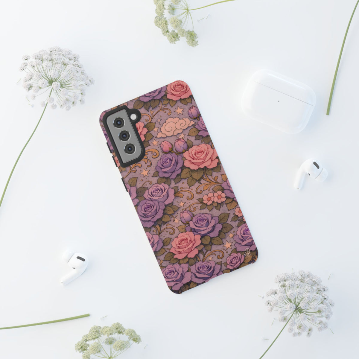 Samsung Galaxy Tough Phone Case — Master Portia's Rose Garden — The Sisterhood of the Rose Protective Samsung Cover