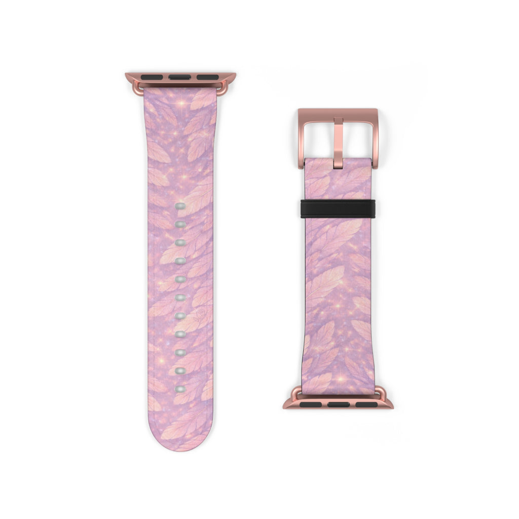 Angel Vehuiah iWatch Band — Pastel Feathers Pattern Apple Watch Strap