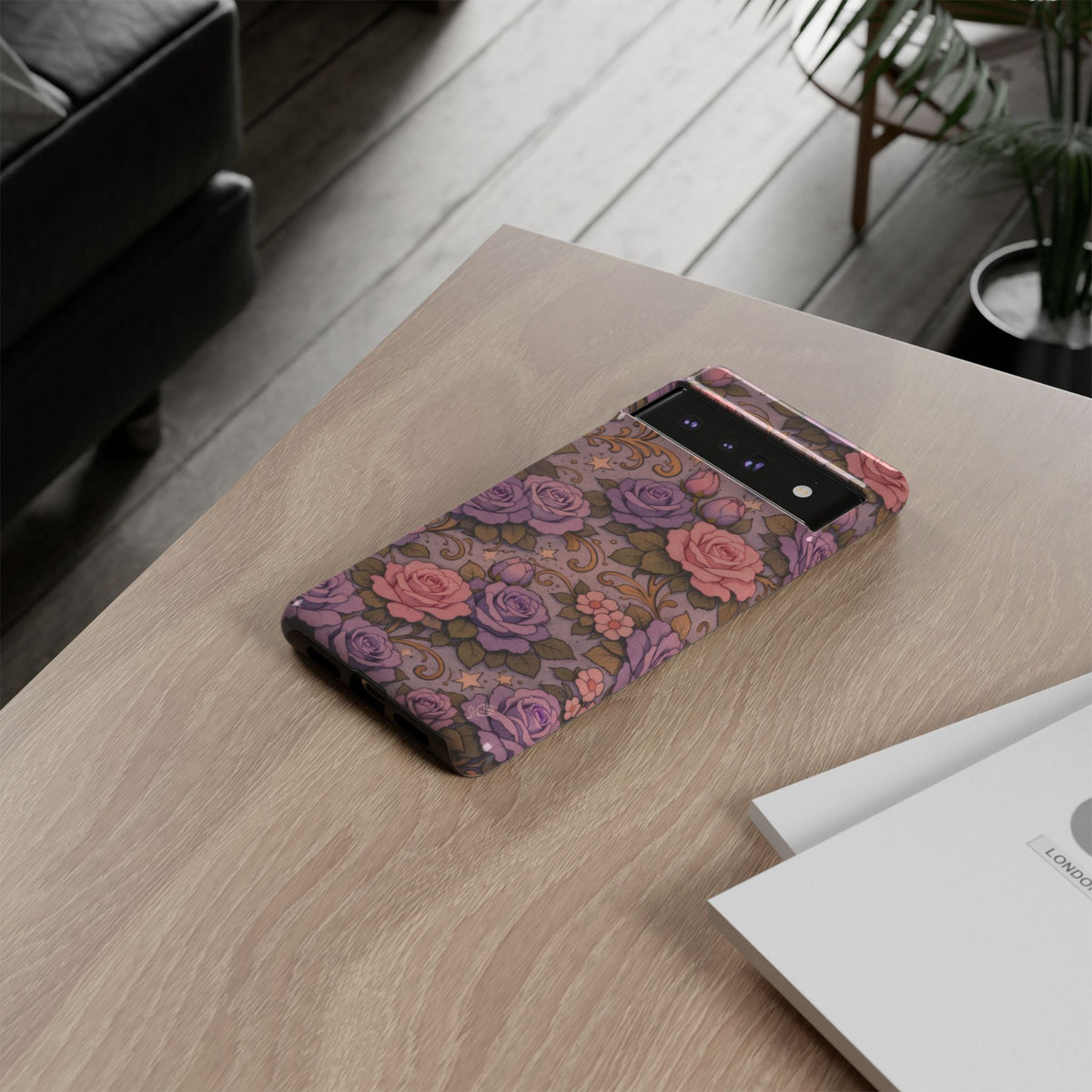 Google Pixel Tough Phone Case — The Sisterhood of the Rose — Master Portia's Rose Garden Vintage Drop-Proof Phone Cover