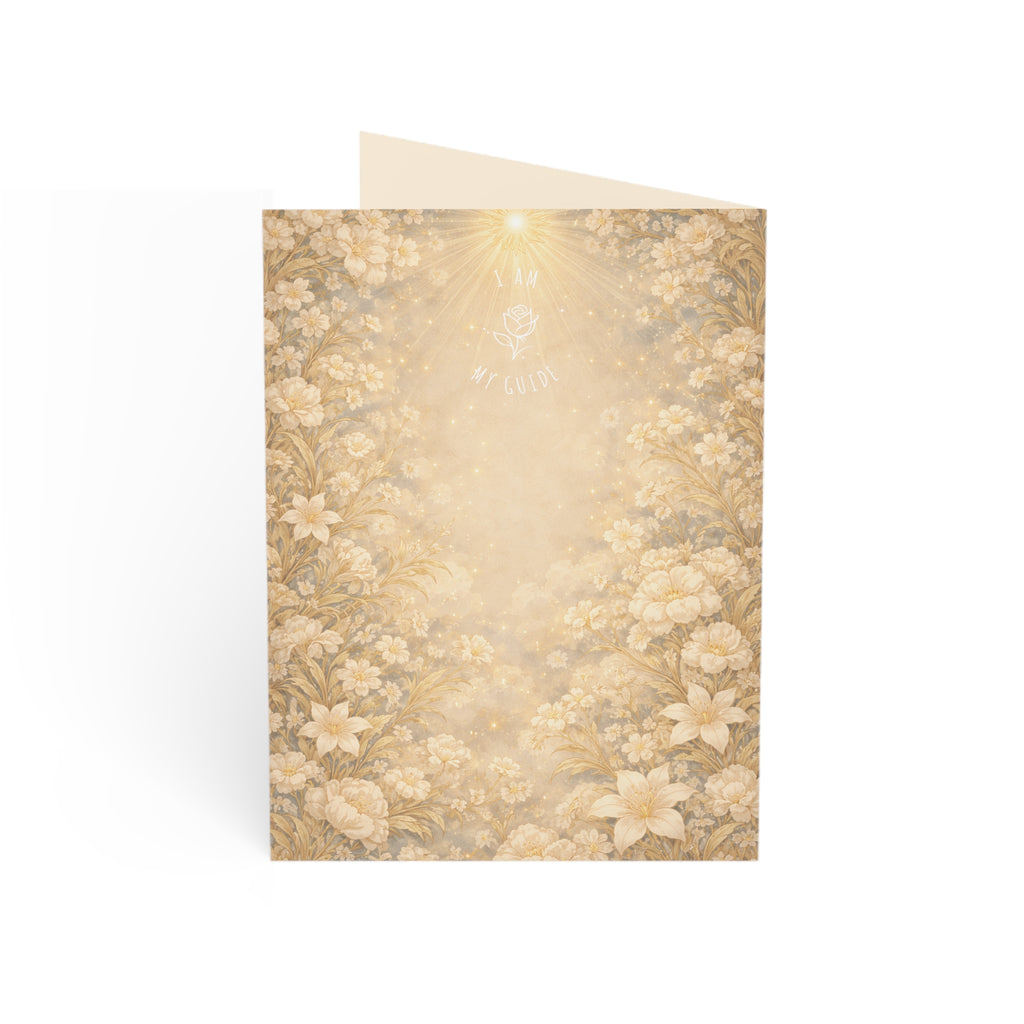 Birthday Angel Sitael Greeting Cards — Ethereal Angel Floral Blank Note Cards (Single or Pack of 10/30/50)