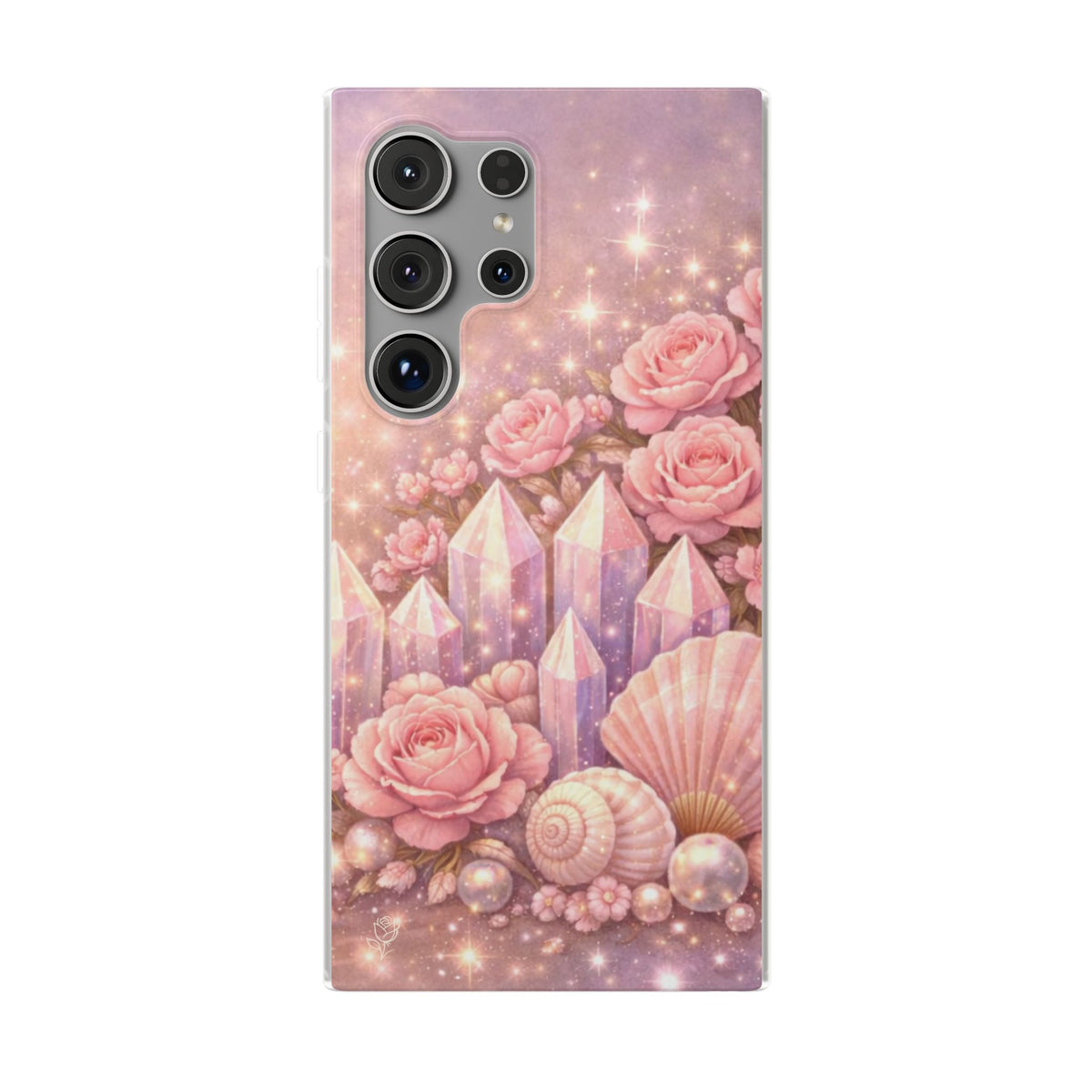 Samsung Galaxy Phone Case — Lemurian Rose Crystal Garden Flexi Case