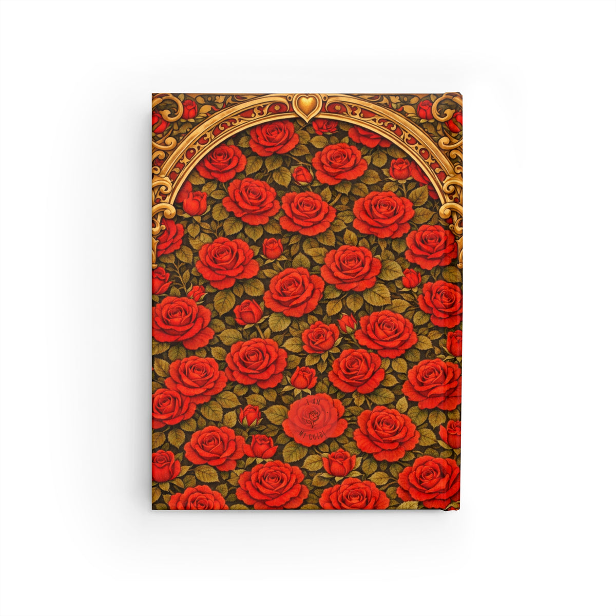 Mary Magdalene Sacred Rose Journal — Blank (Unlined) Pages — Divine Roses Hardcover Notebook
