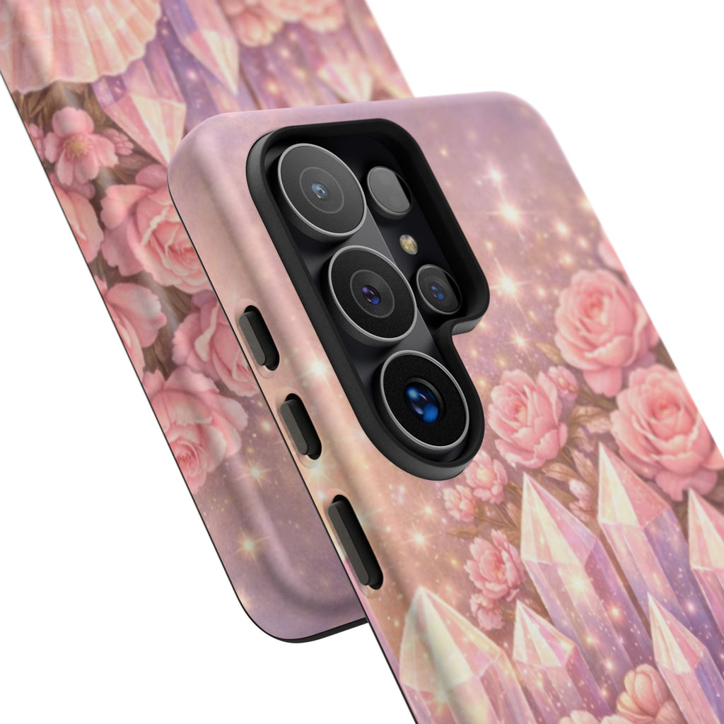 Samsung Galaxy Phone Case — Lemurian Rose Crystal Garden Tough Case