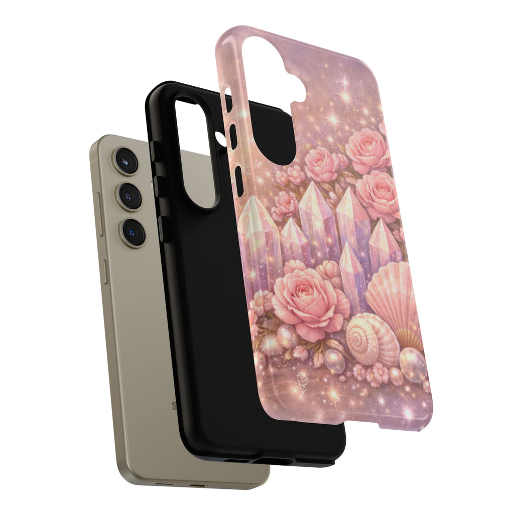 Samsung Galaxy Phone Case — Lemurian Rose Crystal Garden Tough Case