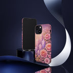 Lilac Quartz Garden Phone Case — Pink Floral Gemstone iPhone Cover