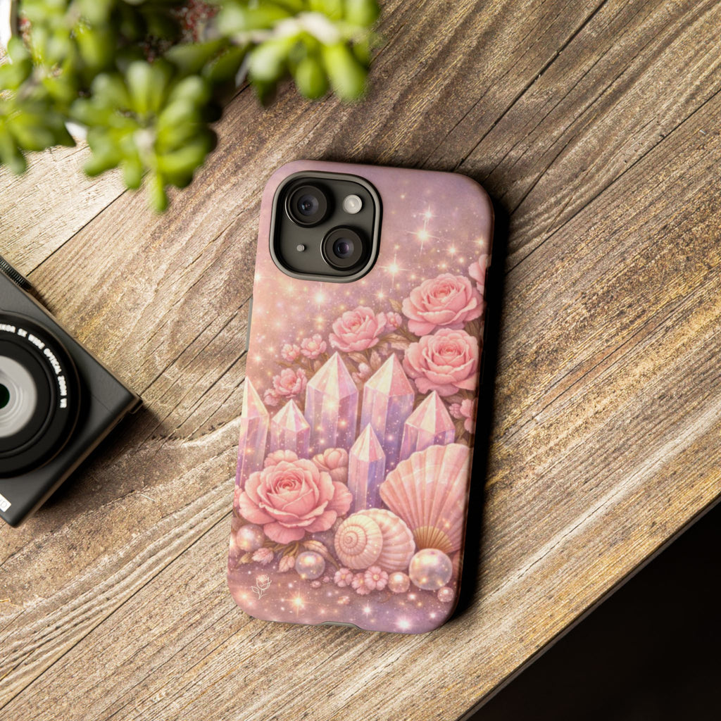 iPhone Case - Lemurian Rose Crystal Garden iPhoneTough Case