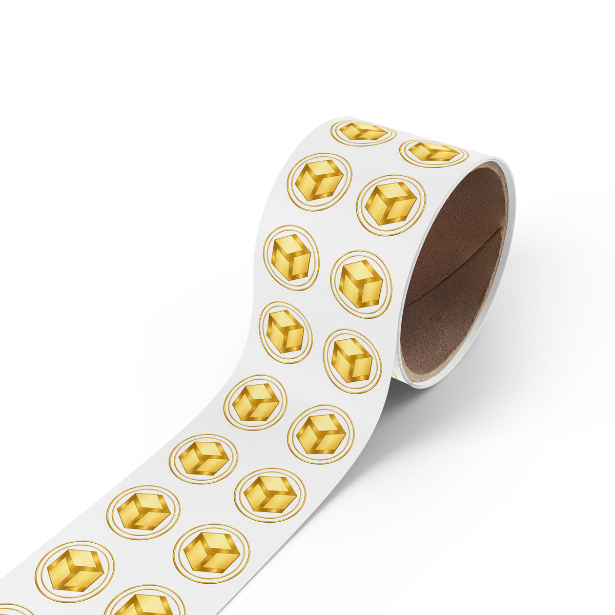 Gold 2 Antahkarana - Round Logo Sticker Roll