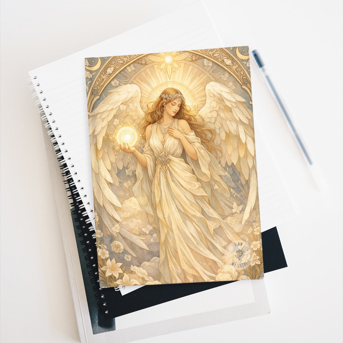 Birthday Angel Sitael Journal — Blank (Unlined) Pages Illustrated Spiritual Blank Notebook