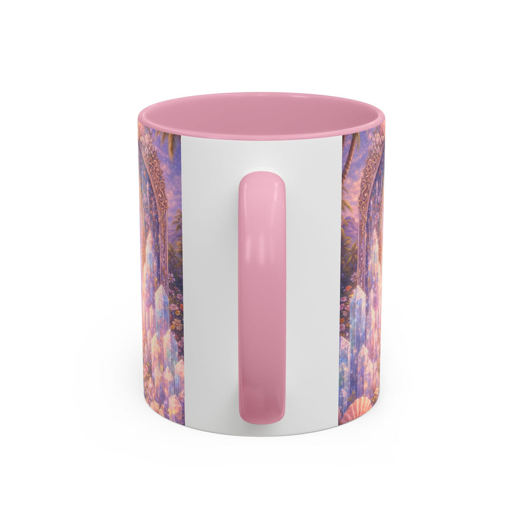 Lemurian Crystal Portal Ceramic Mug — Spiritual Crystal Gateway 11oz/15oz
