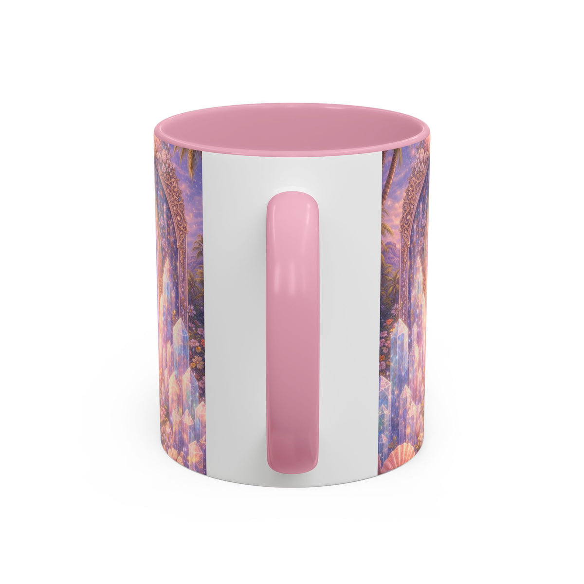 Lemurian Crystal Portal Ceramic Mug — Spiritual Crystal Gateway 11oz/15oz
