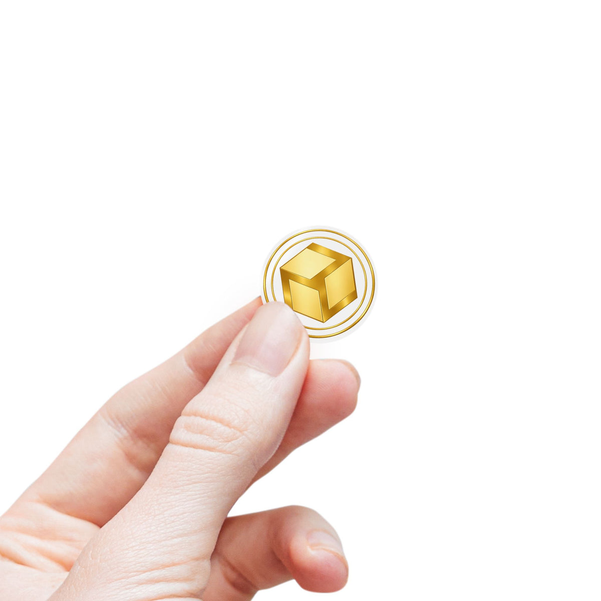 Gold 2 Antahkarana - Round Logo Sticker Roll