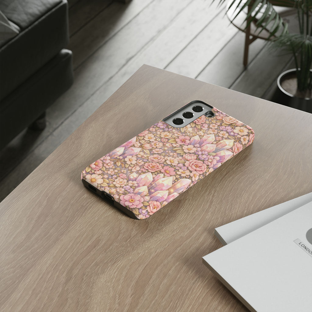Samsung Galaxy Phone Case - Angelic Crystal Garden Tough Phone Case