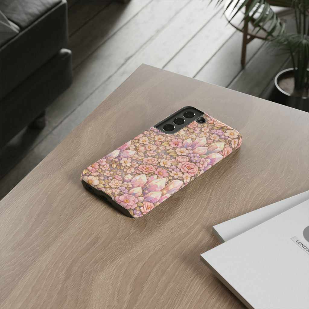 Samsung Galaxy Phone Case - Angelic Crystal Garden Tough Phone Case