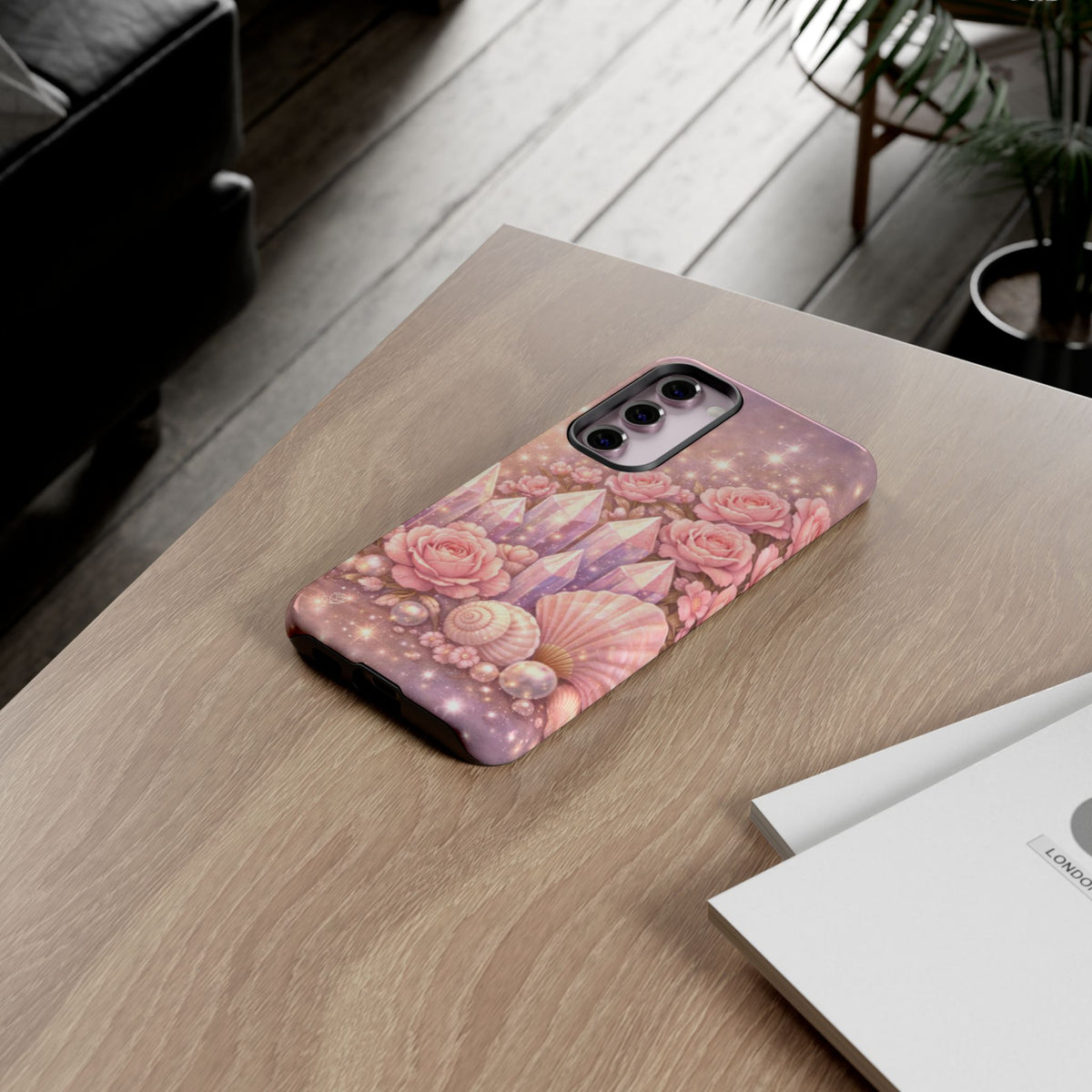 Samsung Galaxy Phone Case — Lemurian Rose Crystal Garden Tough Case