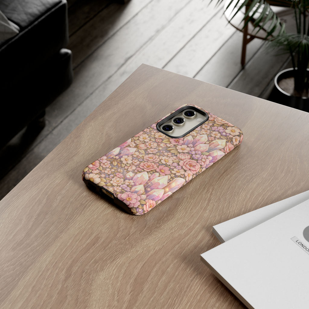 Samsung Galaxy Phone Case - Angelic Crystal Garden Tough Phone Case