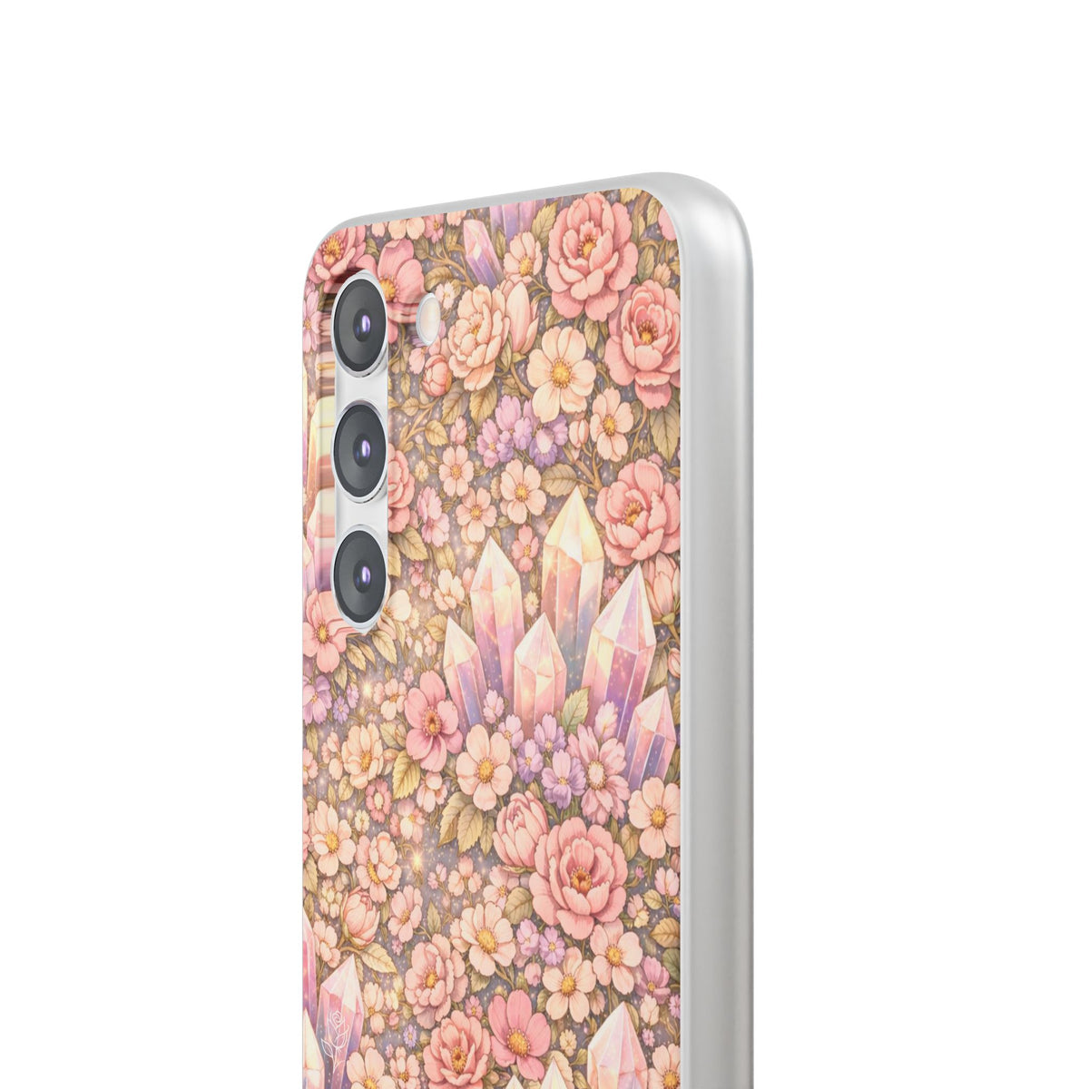 Samsung Galaxy Phone Case — Angelic Crystal Garden Clear Flexi Case