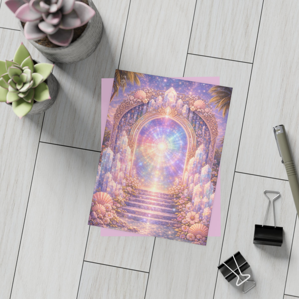 Lemurian Crystal Portal Postcard Bundles (envelopes included)