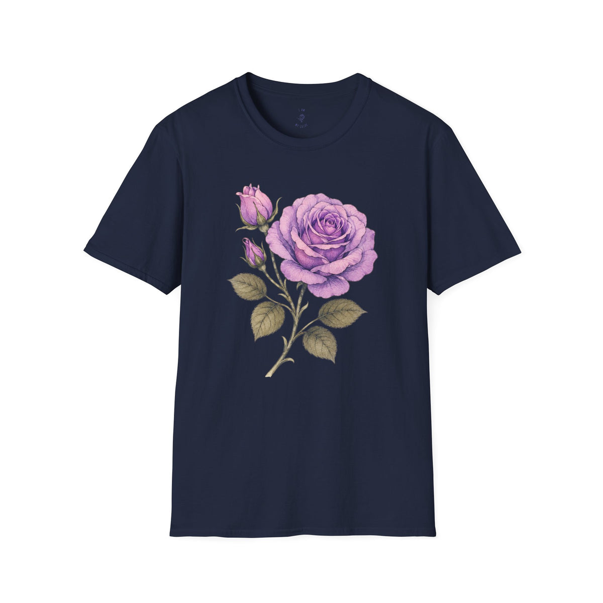 Vintage Purple Rose Floral T-Shirt — Master Portia's Rose Tee — The Sisterhood of The Rose