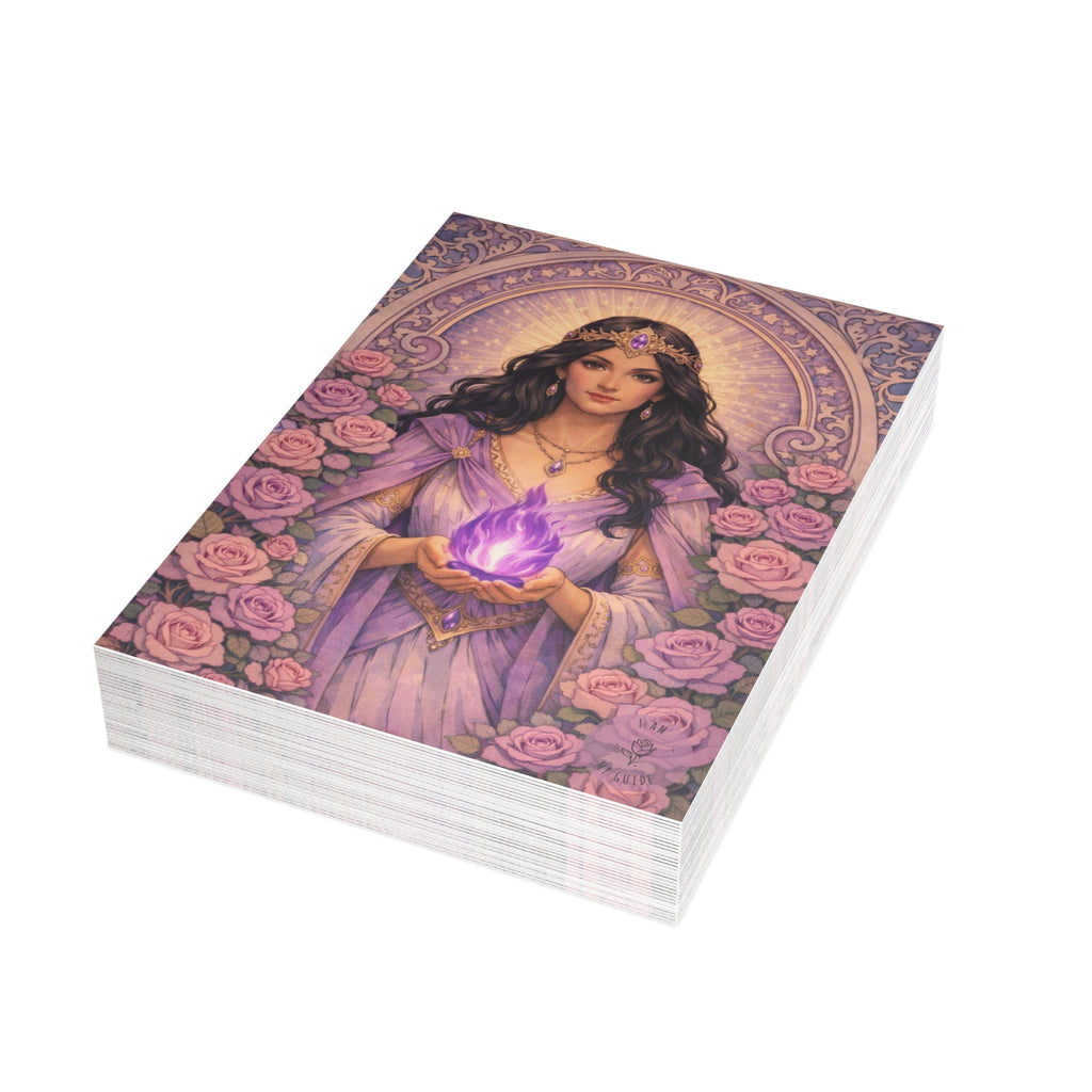 Master Portia Postcard Bundles (envelopes included) - Violet Flame Postcard