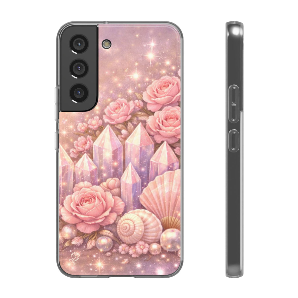 Samsung Galaxy Phone Case — Lemurian Rose Crystal Garden Flexi Case