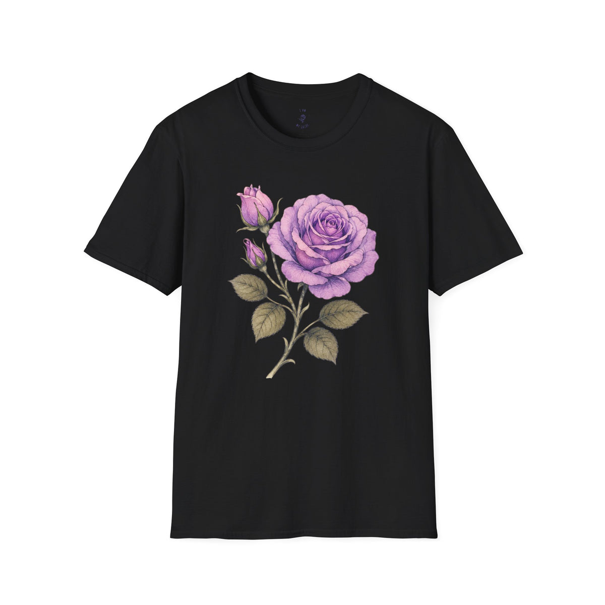 Vintage Purple Rose Floral T-Shirt — Master Portia's Rose Tee — The Sisterhood of The Rose