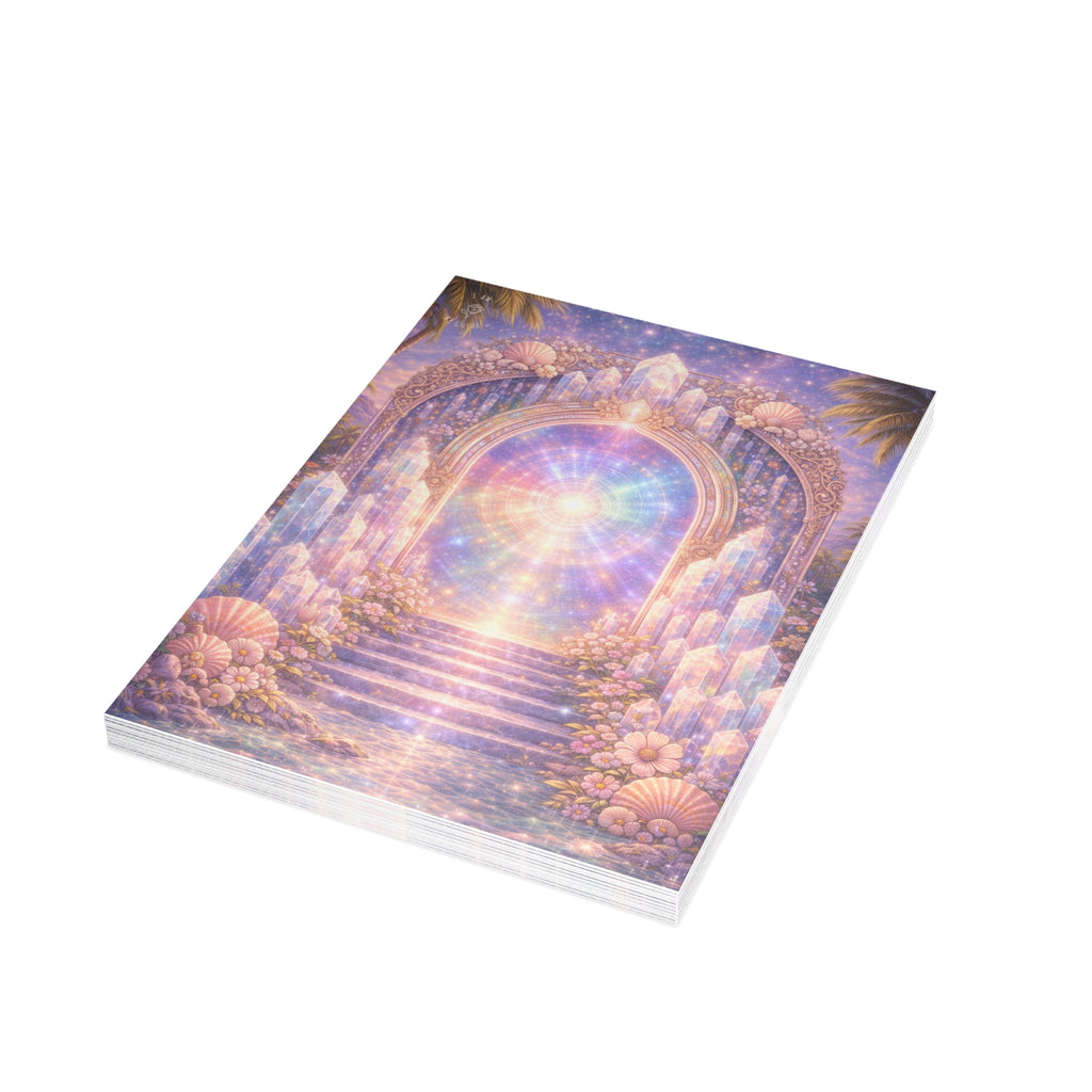 Lemurian Crystal Portal Postcard Bundles (envelopes included)