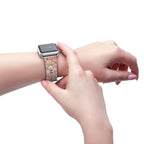 Floral Crystal Garden Watch Band — Pastel Angelical Pattern Apple Watch Strap