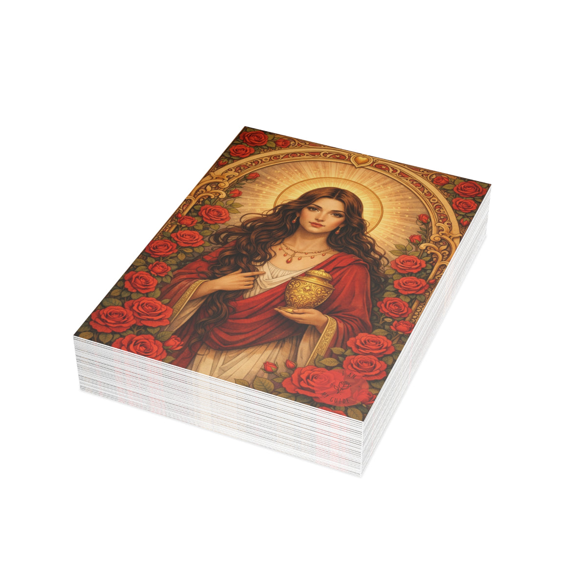 Mary Magdalene Greeting Card — Sisterhood of the Rose Artwork (Pack of 1/10/30/50)
