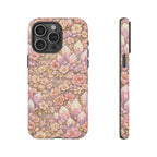 iPhone Case — Angelic Crystal Garden Phone Case — Pink Floral Quartz Protective Cover