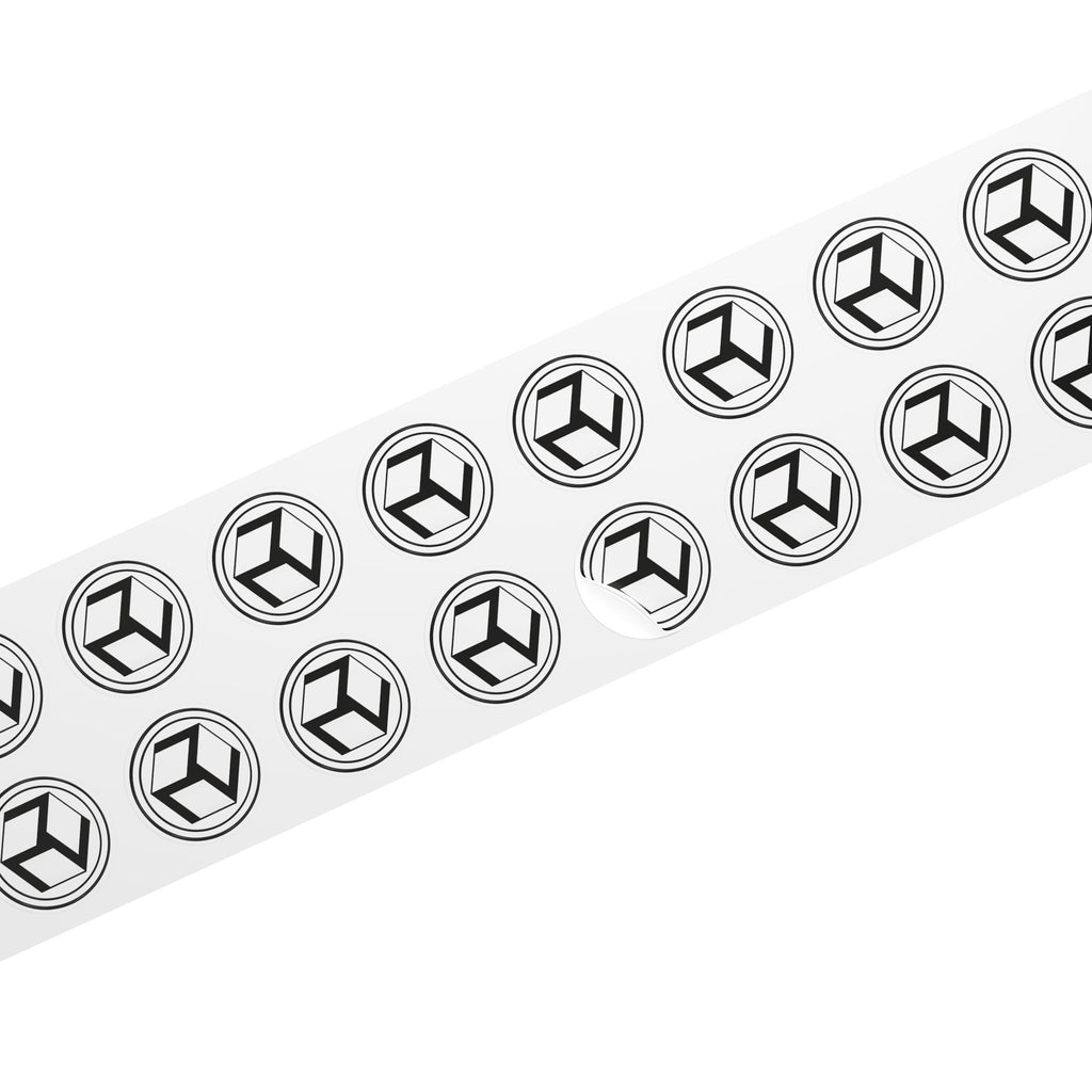 Black Antahkarana - Round Logo Sticker Roll