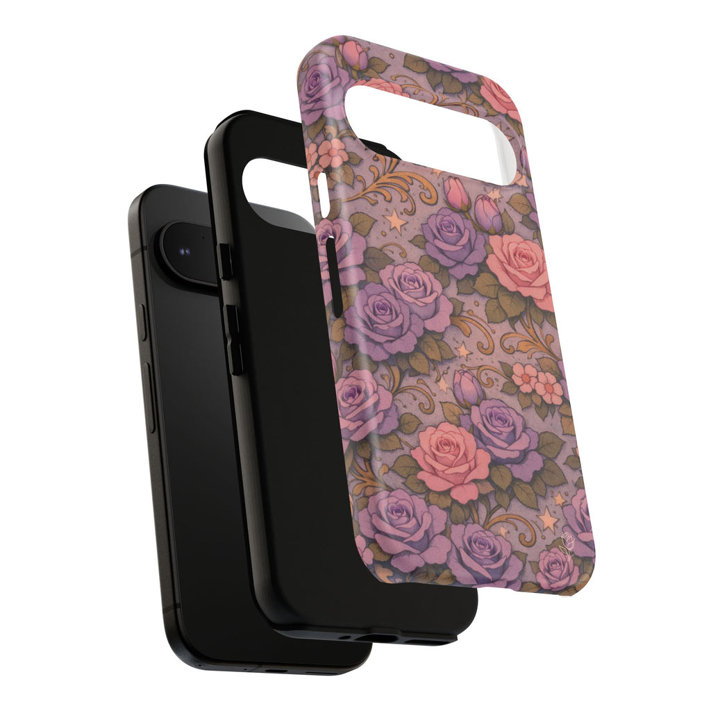 Google Pixel Tough Phone Case — The Sisterhood of the Rose — Master Portia's Rose Garden Vintage Drop-Proof Phone Cover