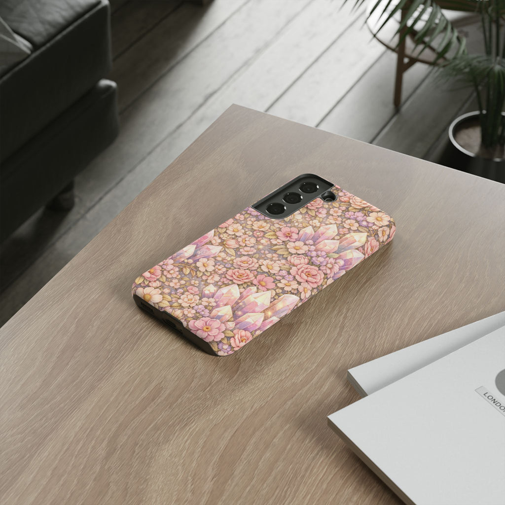 Samsung Galaxy Phone Case - Angelic Crystal Garden Tough Phone Case