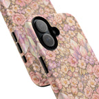 iPhone Case — Angelic Crystal Garden Phone Case — Pink Floral Quartz Protective Cover