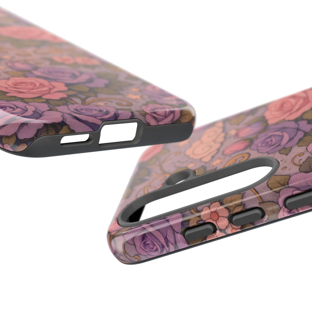 Samsung Galaxy Tough Phone Case — Master Portia's Rose Garden — The Sisterhood of the Rose Protective Samsung Cover