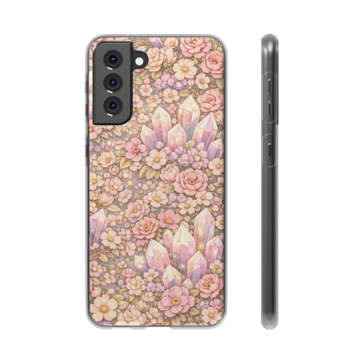 Samsung Galaxy Phone Case — Angelic Crystal Garden Clear Flexi Case