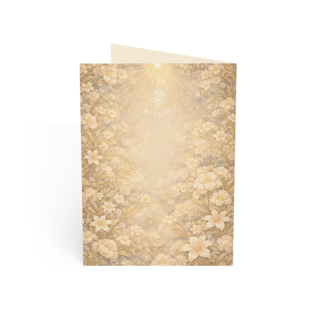 Birthday Angel Sitael Greeting Cards — Ethereal Angel Floral Blank Note Cards (Single or Pack of 10/30/50)