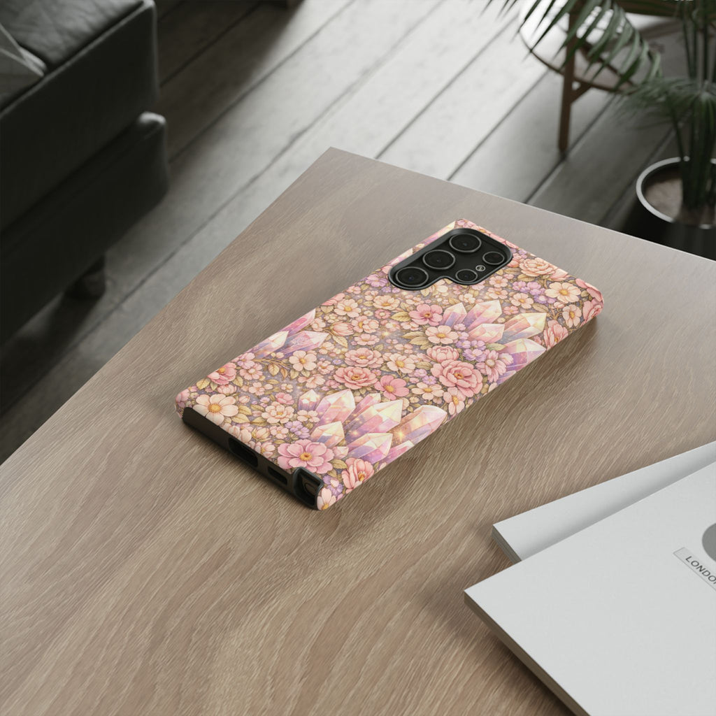 Samsung Galaxy Phone Case - Angelic Crystal Garden Tough Phone Case