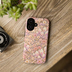 iPhone Case — Angelic Crystal Garden Phone Case — Pink Floral Quartz Protective Cover