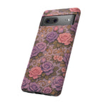 Google Pixel Tough Phone Case — The Sisterhood of the Rose — Master Portia's Rose Garden Vintage Drop-Proof Phone Cover