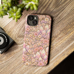 iPhone Case — Angelic Crystal Garden Phone Case — Pink Floral Quartz Protective Cover